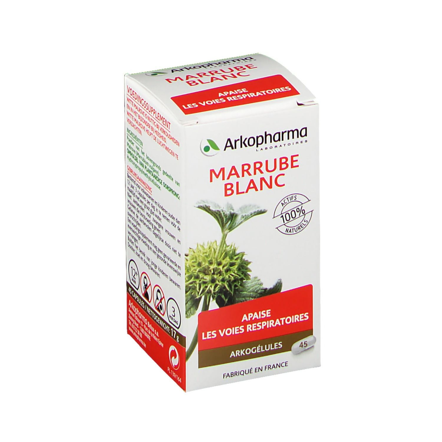 Arkopharma Arkogélules Marrube Blanc 45 gélules DocMorris France